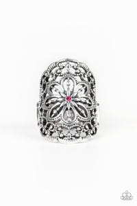Majestic Mandala-Pink Ring-Paparazzi Accessories.