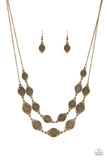 Make Yourself At HOMESTEAD-Brass Necklace-Paparazzi Accessories.