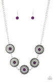 Me-dallions, Myself, and I-Purple Necklace-Paparazzi Accessories.