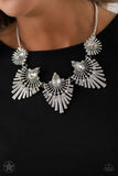 Miss YOU-niverse-Silver Necklace-Paparazzi Accessories.