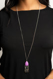 Musically Mojave-Purple Necklace-Paparazzi Accessories.