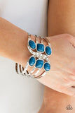 Mystified-Blue Hinge Bracelet-Paparazzi Accessories.