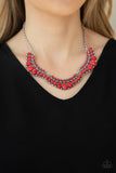 Naturally Native-Red Necklace-Paparazzi Accessories.