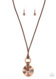 Nautical Nomad-Copper Necklace-Paparazzi Accessories.