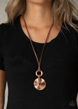 Nautical Nomad-Copper Necklace-Paparazzi Accessories.