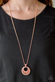 Net Worth-Copper Necklace-Paparazzi Accessories.
