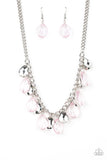 No Tears Left To Cry-Pink Necklace-Paparazzi Accessories.