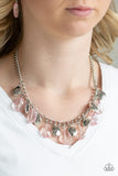No Tears Left To Cry-Pink Necklace-Paparazzi Accessories.