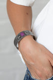 Ocean Mist-Purple Cuff Bracelet-Paparazzi Accessories.
