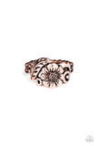 Oceanside Orchard-Copper Ring-Paparazzi Accessories.