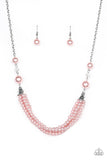 One-WOMAN Show-Pink Necklace-Paparazzi Accessories.