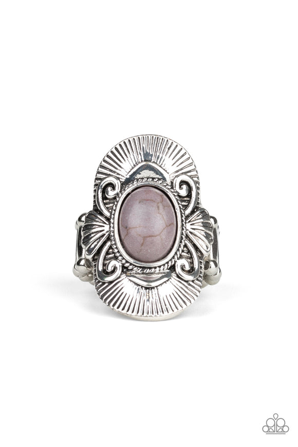 Oracle Oasis-Silver Ring-Paparazzi Accessories.