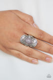 Oracle Oasis-Silver Ring-Paparazzi Accessories.
