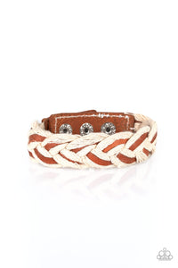 Outback Outlaw-Brown Urban Bracelet-Paparazzi Accessories.