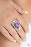 PLAIN Ride-Purple Ring-Paparazzi Accessories.