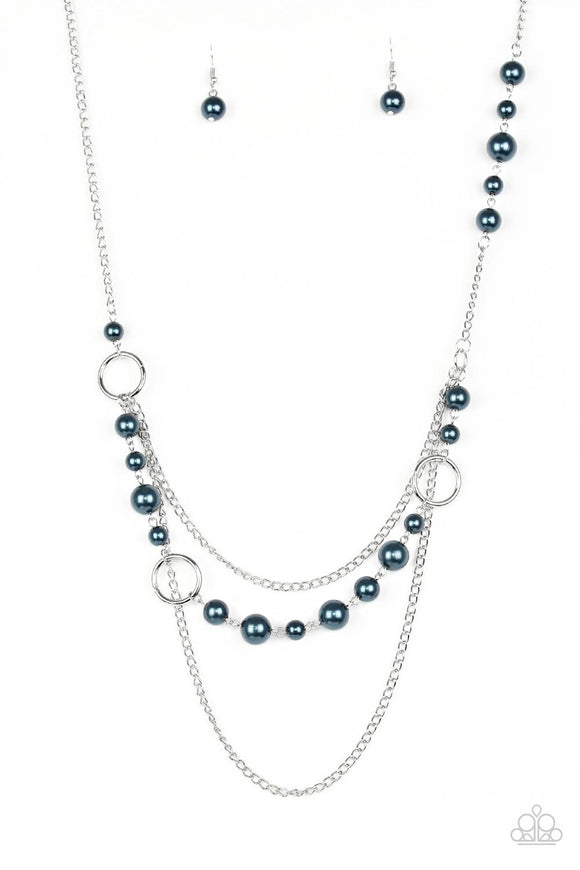 Party Dress Princess-Blue Necklace-Paparazzi Accessories.