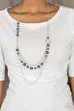 Party Dress Princess-Blue Necklace-Paparazzi Accessories.