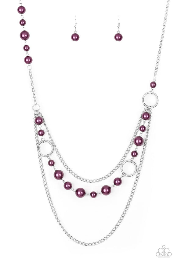 Party Dress Princess-Purple Necklace-Paparazzi Accessories.
