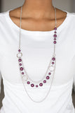 Party Dress Princess-Purple Necklace-Paparazzi Accessories.