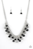 Party Spree-Black Necklace-Paparazzi Accessories.