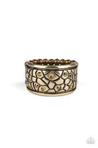 Pick Up The Pieces-Brass Ring-Paparazzi Accessories.