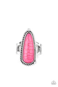 Pioneer Plains-Pink Ring-Paparazzi Accessories.
