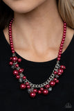 Prim and POLISHED-Red Necklace-Paparazzi Accessories.