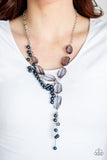 Prismatic Princess-Blue Necklace-Paparazzi Accessories.