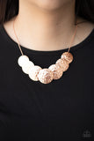RADIAL Waves-Copper Necklace-Paparazzi Accessories.
