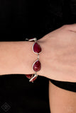 REIGNy Days-Red Clasp Bracelet-Paparazzi Accessories.