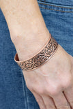 Read The VINE Print-Copper Cuff Bracelet-Paparazzi Accessories.