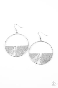 Reimagined Refinement-Silver Earring-Paparazzi Accessories.