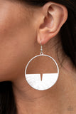 Reimagined Refinement-Silver Earring-Paparazzi Accessories.