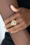 Royal Love Story-Gold Ring-Paparazzi Accessories.