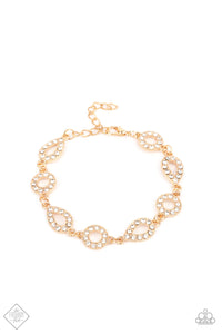 Royally Refined-Gold Clasp Bracelet-Paparazzi Accessories.