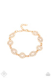 Royally Refined-Gold Clasp Bracelet-Paparazzi Accessories.