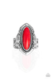 Santa Fe Serenity-Red Ring-Paparazzi Accessories.