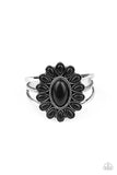 Sedona Spring-Black Cuff Bracelet-Paparazzi Accessories.