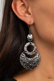 Shimmer Suite-Black Earring-Paparazzi Accessories.