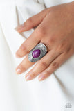 Southern Sage-Purple Ring-Paparazzi Accessories.