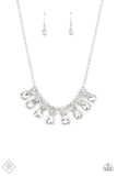 Sparkly Ever After-White Necklace-Paparazzi Accessories.