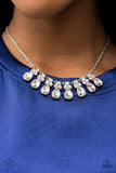Sparkly Ever After-White Necklace-Paparazzi Accessories.