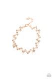 Starlit Stunner-Copper Clasp Bracelet-Paparazzi Accessories.