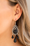 Stone Bliss-Black Earring-Paparazzi Accessories.