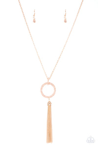 Straight To The Top-Gold Necklace-Paparazzi Accessories.
