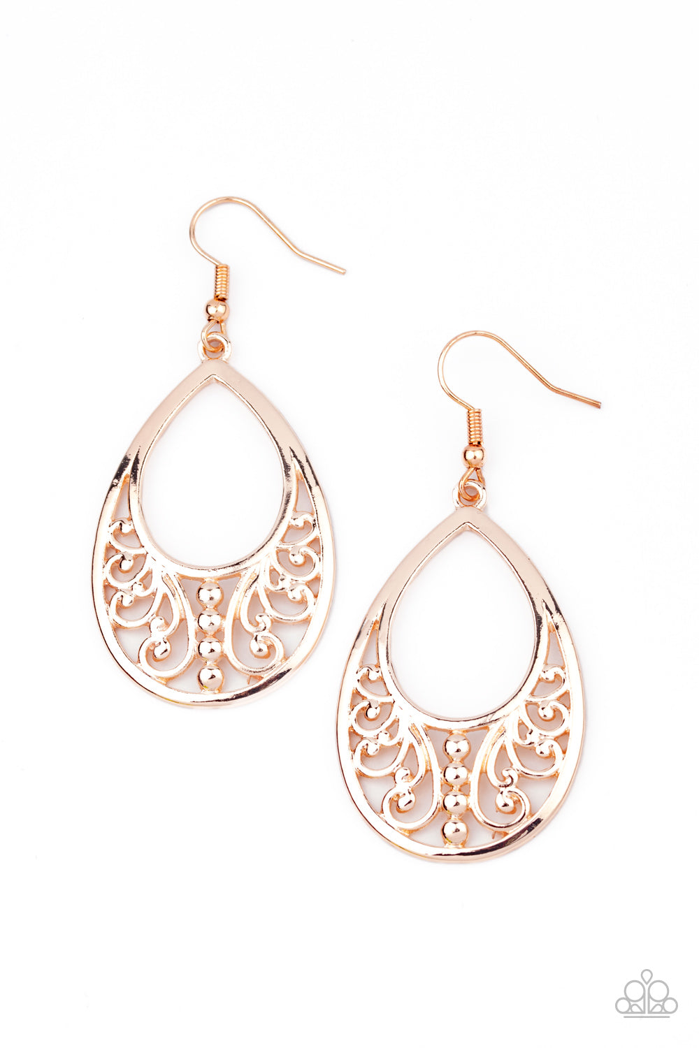 Rose gold best sale earrings paparazzi