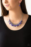 Summer Showdown-Purple Necklace-Paparazzi Accessories.