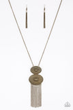 Sun Goddess-Brass Necklace-Paparazzi Accessories.