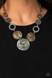 Terra Adventure-Silver Necklace-Paparazzi Accessories.