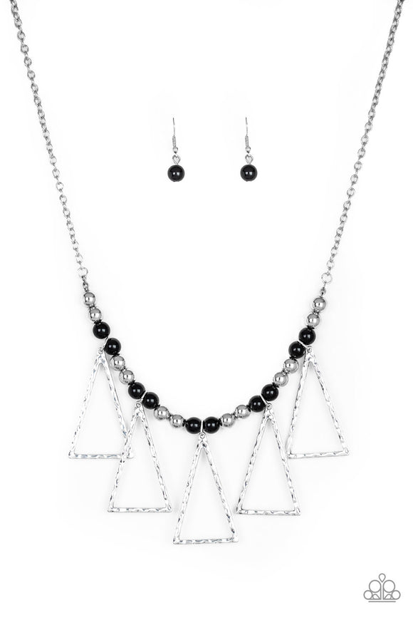 Terra Nouveau-Black Necklace-Paparazzi Accessories.